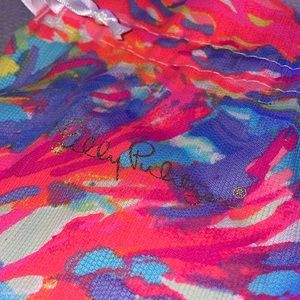 Lilly Pulitzer Fabric Drawstring Bag
